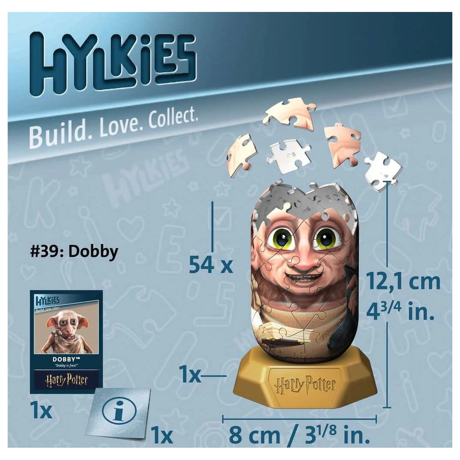 Harry Potter Hylkies 3D slagalica puzzle #39 Dobby 12 cm fotografija proizvoda
