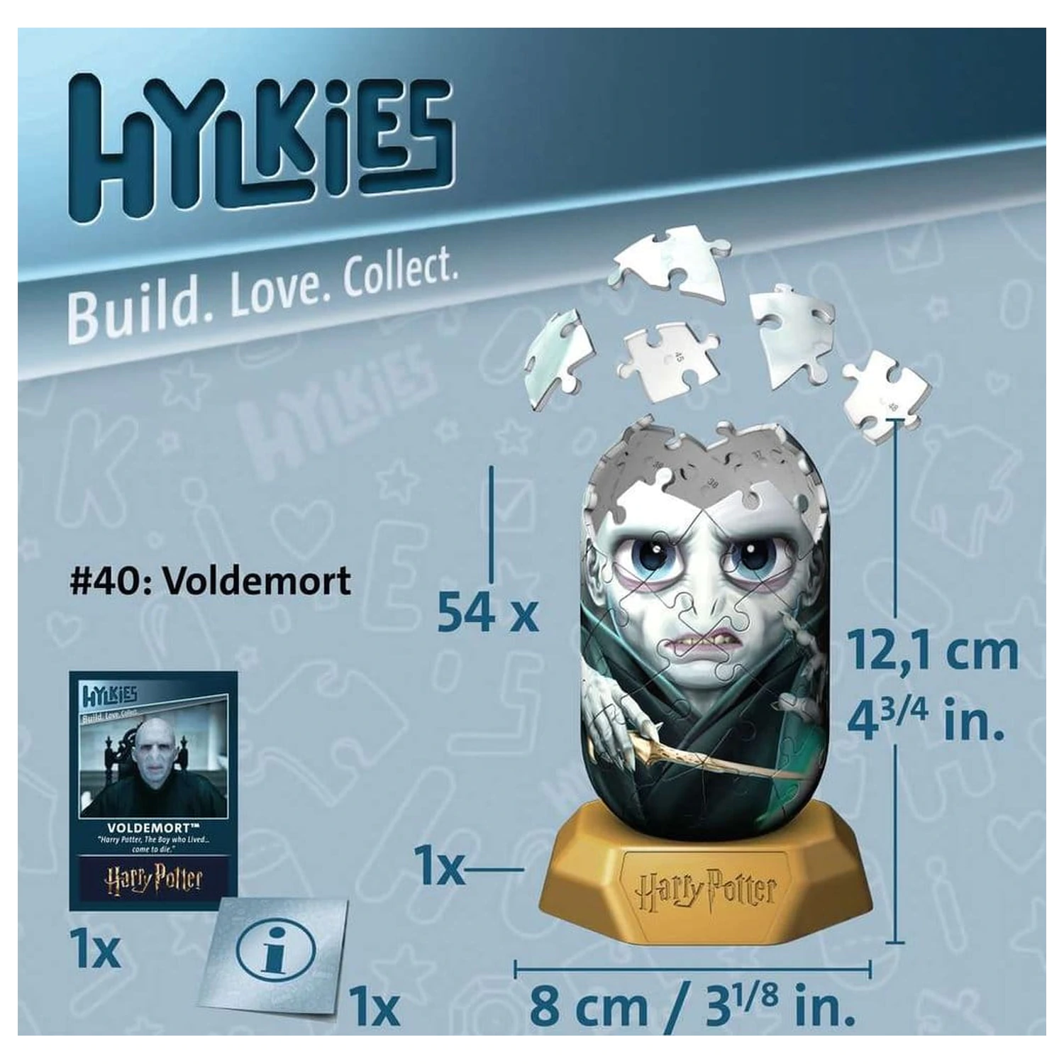 Harry Potter Hylkies 3D slagalica #40 Voldemort 12 cm fotografija proizvoda