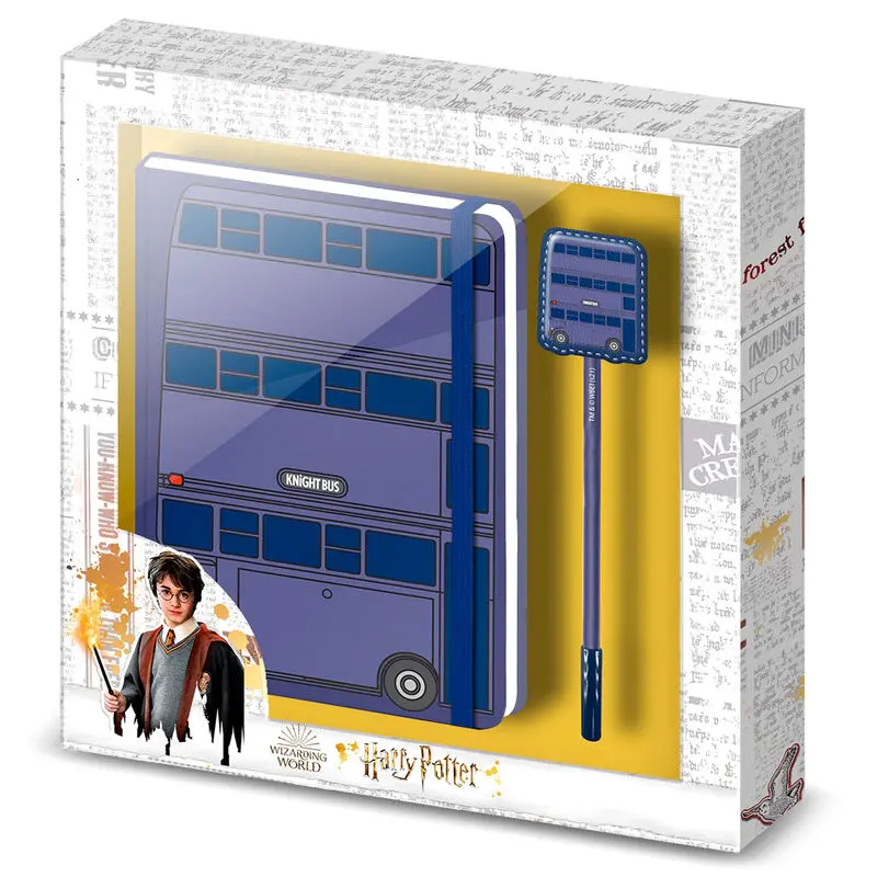 Harry Potter Knight Bus set bilježnica + kemijska olovka fotografija proizvoda