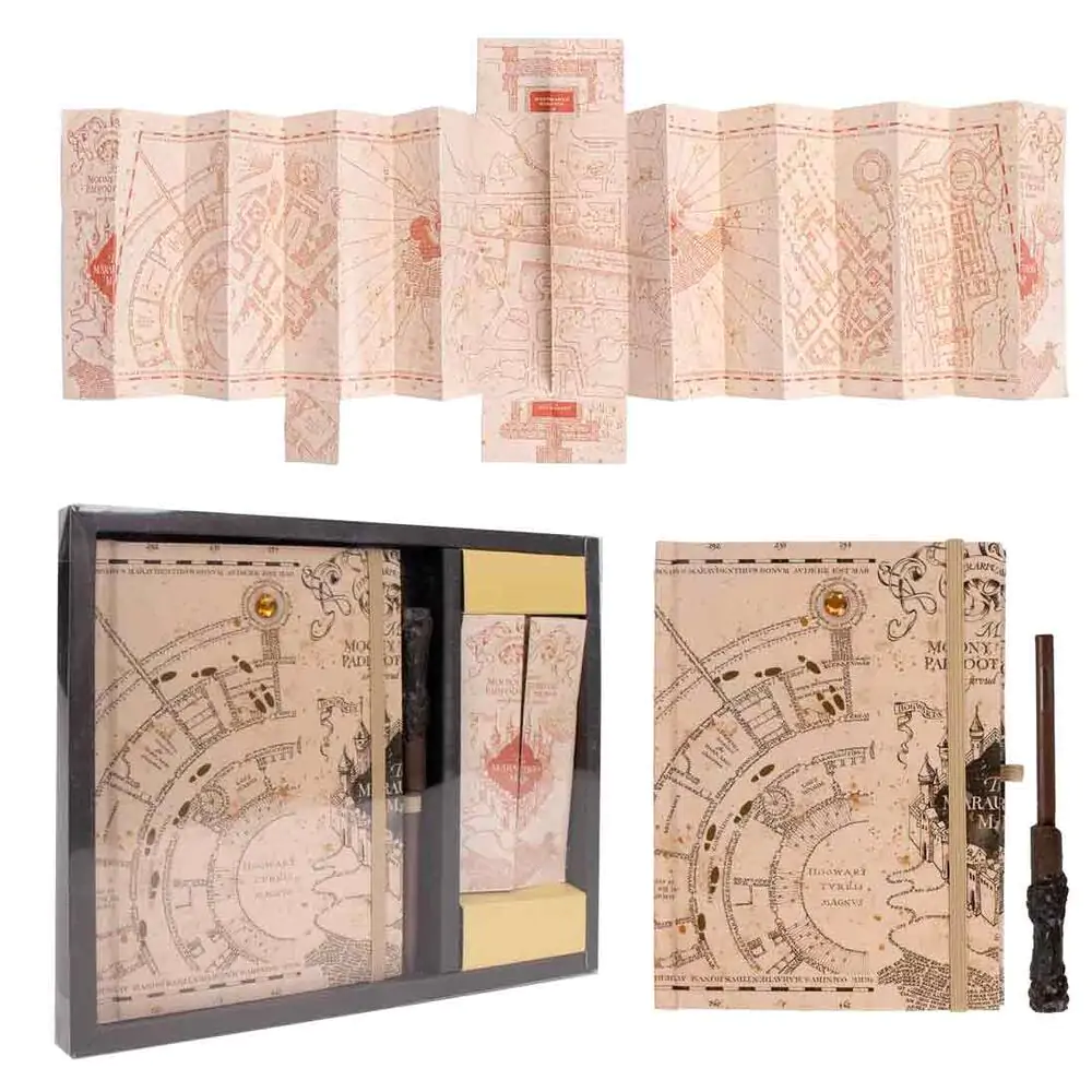 Harry Potter Stationery Set Marauder's Map - Set pisaćeg pribora fotografija proizvoda