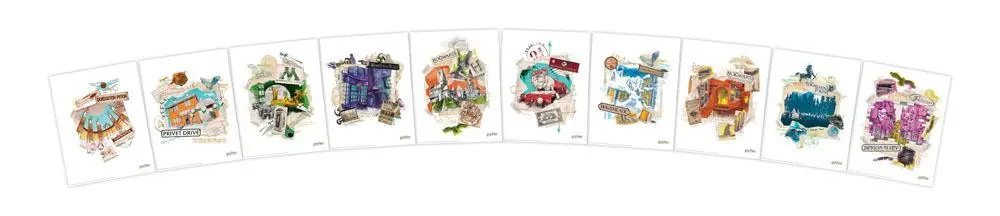 Harry Potter Litografija Komplet od 10 Komada 36 x 28 cm fotografija proizvoda