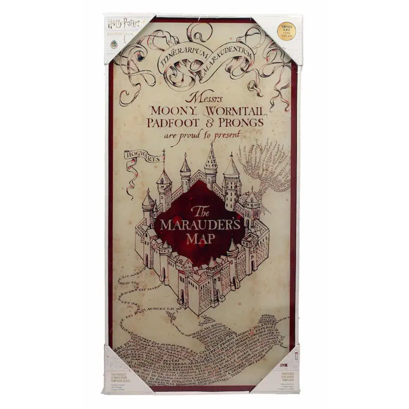 Harry Potter Map Marauder stakleni poster fotografija proizvoda