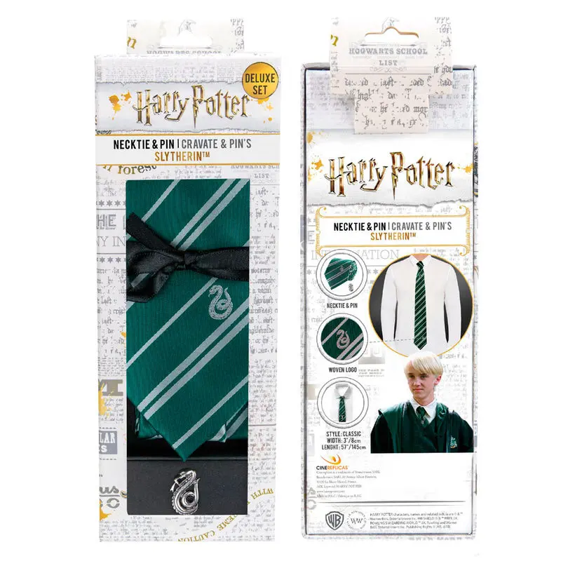 Harry Potter kravata i metalna igla Deluxe kutija Slytherin fotografija proizvoda