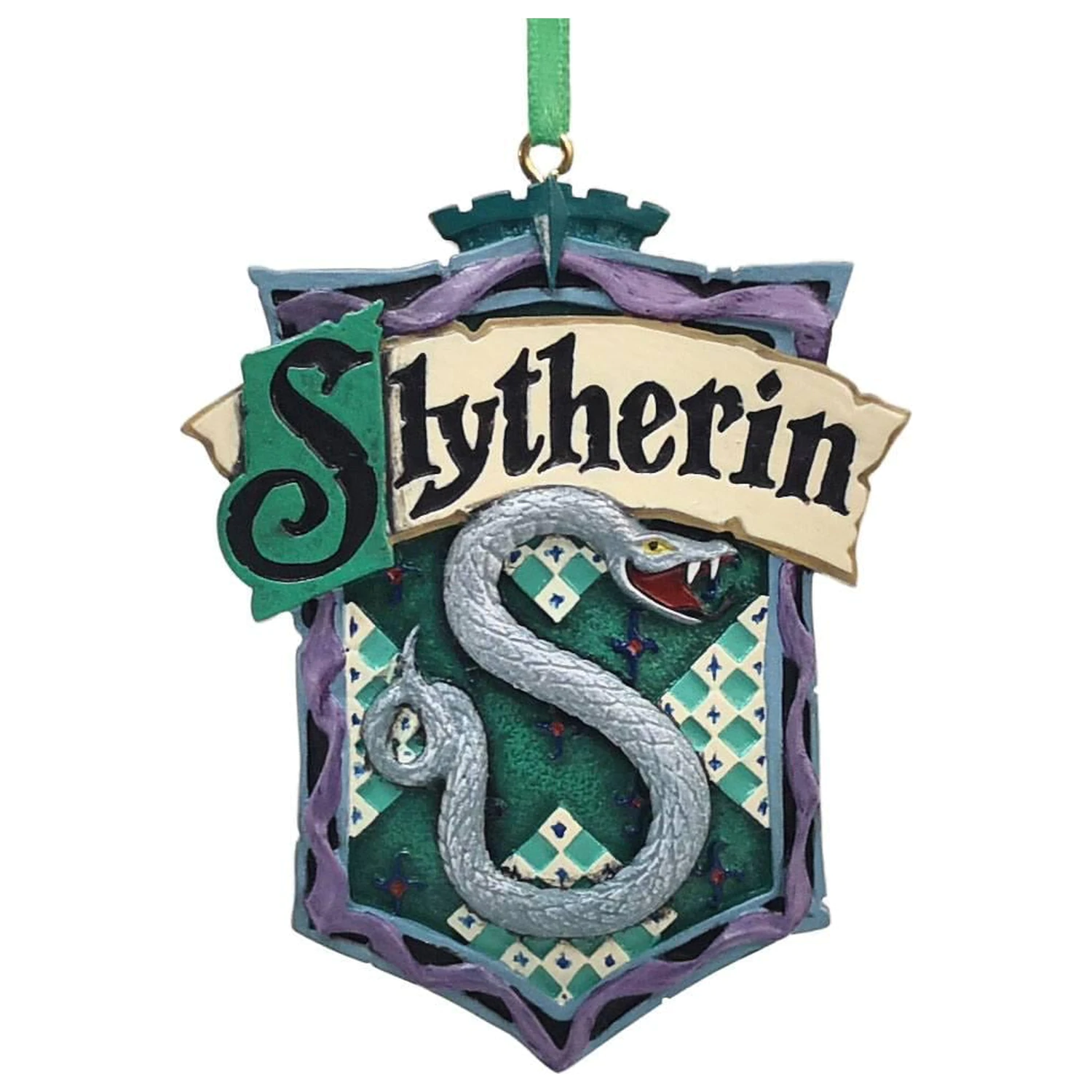 HARRY POTTER Slytherin Božićni Ukras za Drvce 8 cm fotografija proizvoda