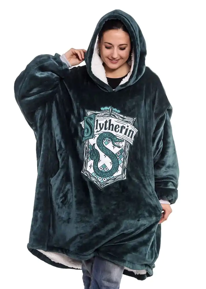 Harry Potter Oversized Deka s kapuljačom Slytherin fotografija proizvoda