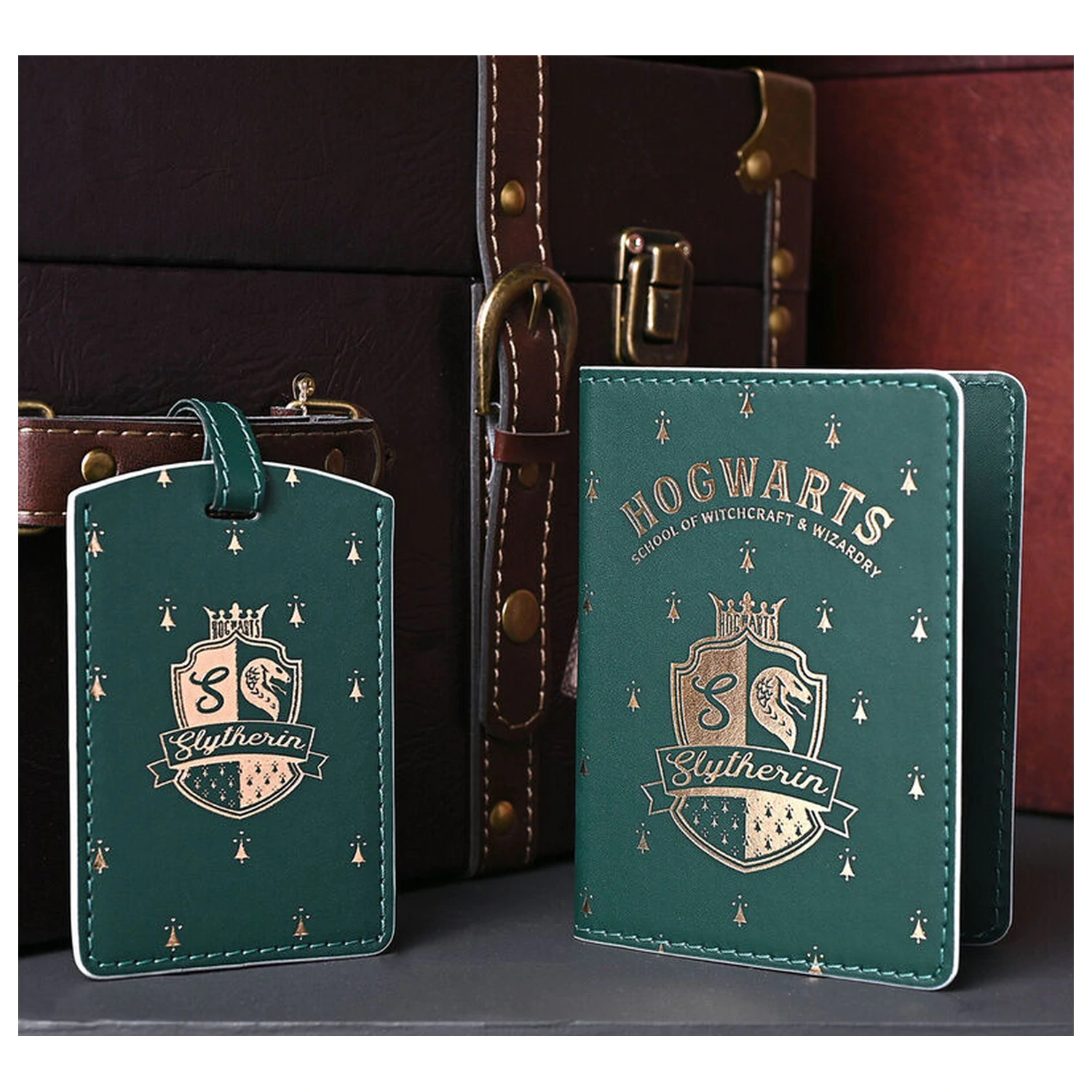 Harry Potter Slytherin držač putovnice i oznaka za prtljagu fotografija proizvoda