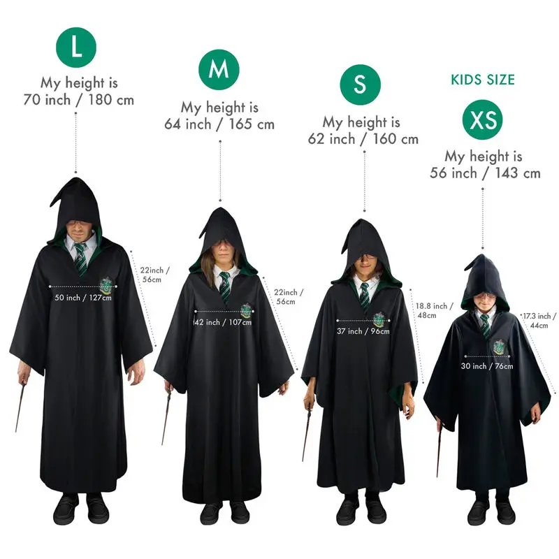 Harry Potter Wizard ogrtač Slytherin fotografija proizvoda