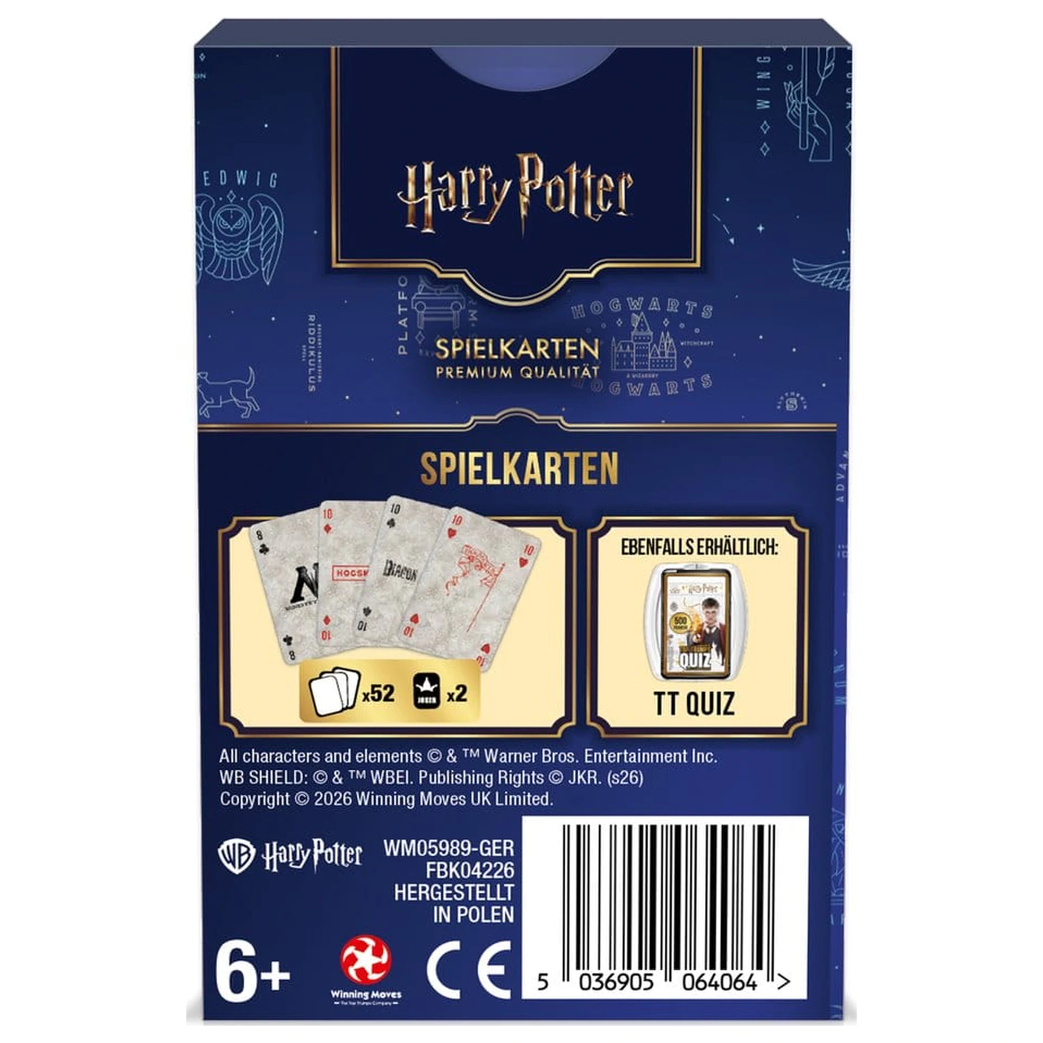 Harry Potter Igraće karte *German Version* fotografija proizvoda