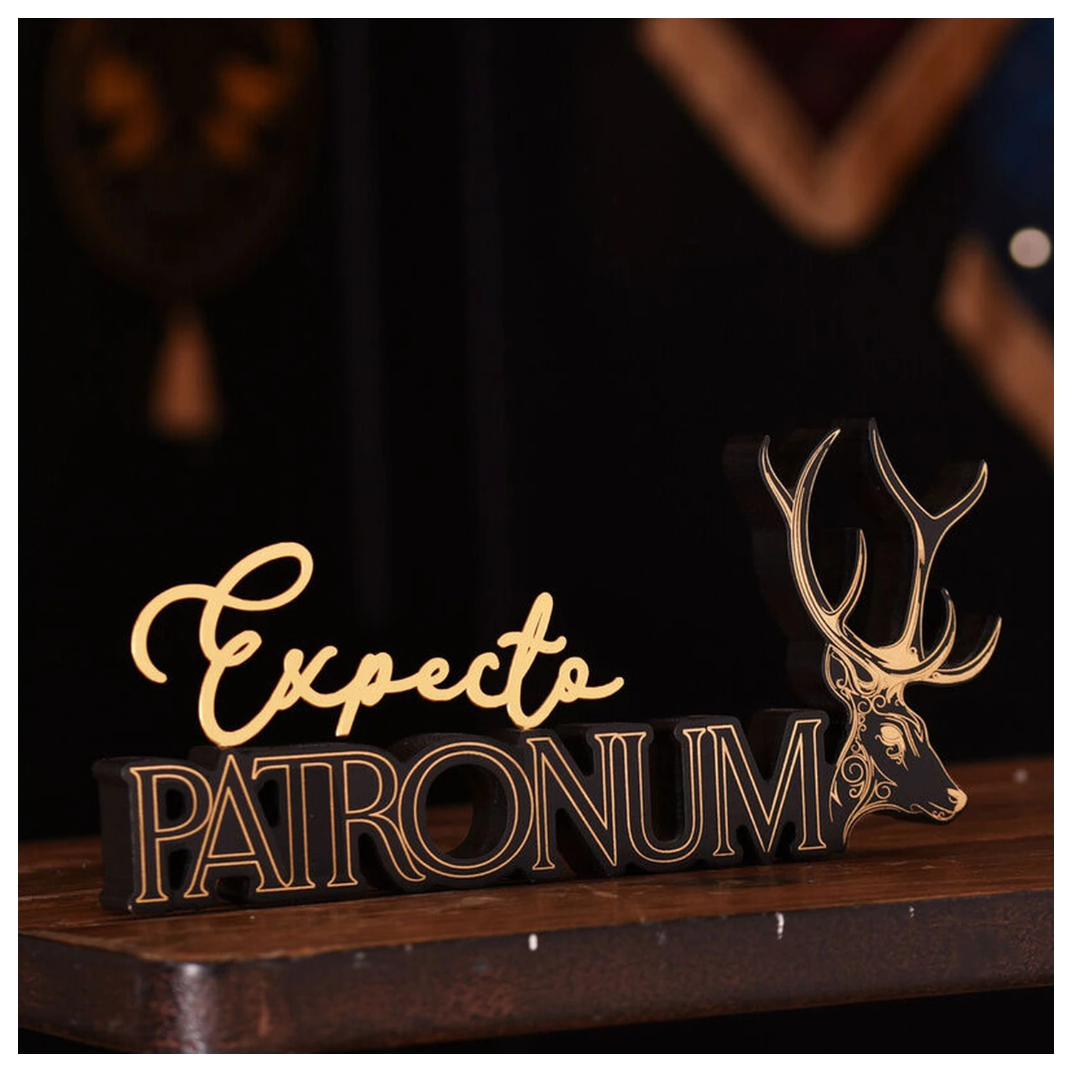 Harry Potter Patronum drveni znak fotografija proizvoda