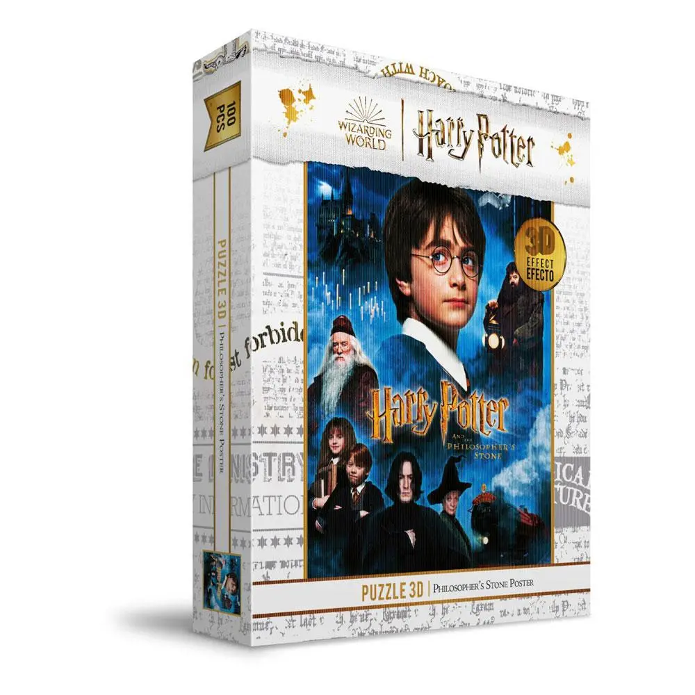 Harry Potter Jigsaw Puzzle s 3D efektom Philosopher's Stone Poster (100 dijelova) fotografija proizvoda