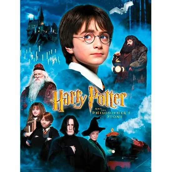 Harry Potter Philosophers Stone stakleni poster fotografija proizvoda