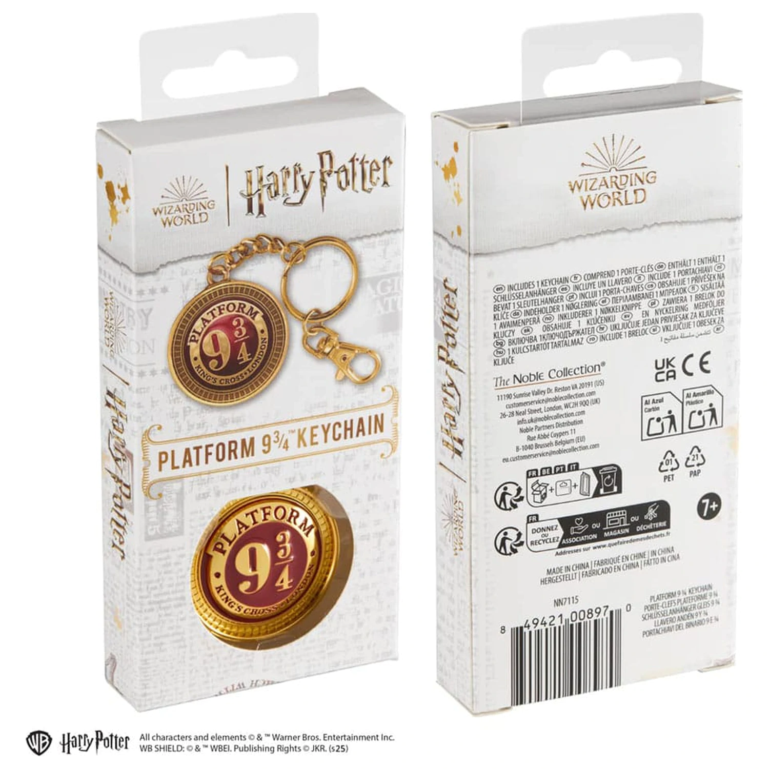 Harry Potter Metalni privjesak za ključeve Platform 9 3/4 fotografija proizvoda