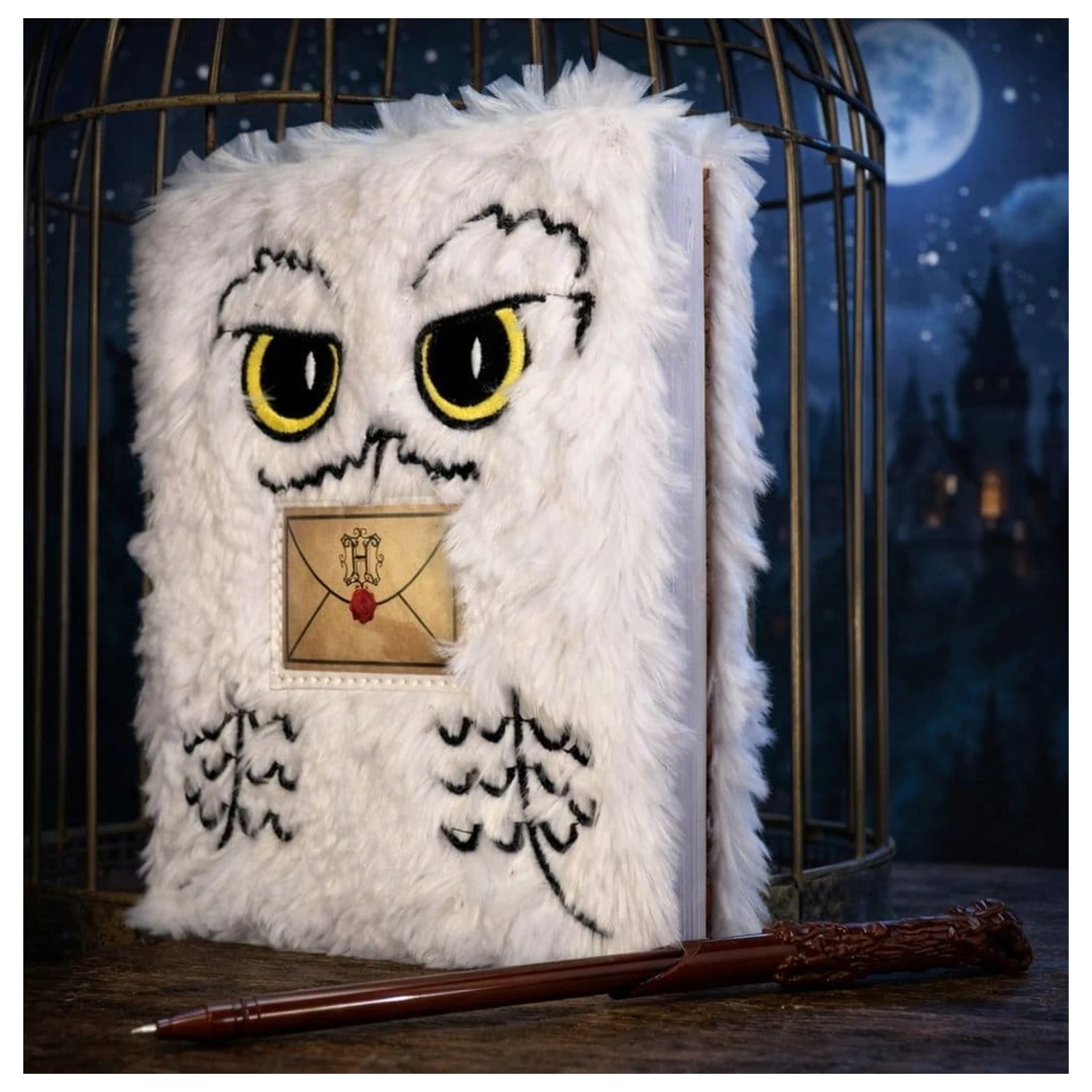Harry Potter plišani set bilježnica s olovkom Hedwig Magical Locations fotografija proizvoda