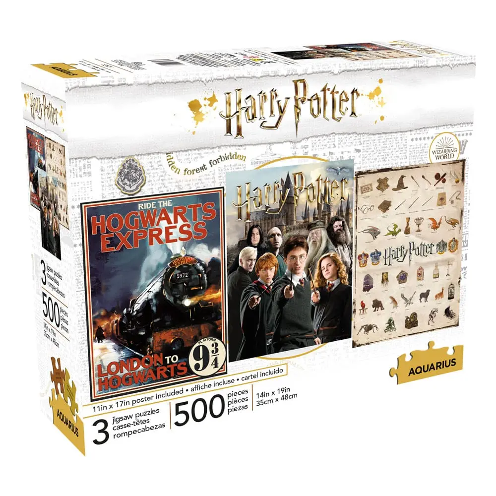 Harry Potter Jigsaw Puzzle filmski poster 3-Pack (500 dijelova) fotografija proizvoda