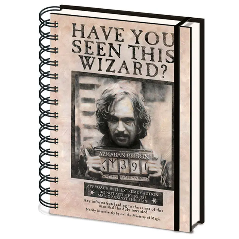 Harry Potter Notes A5 Wanted Sirius Black fotografija proizvoda