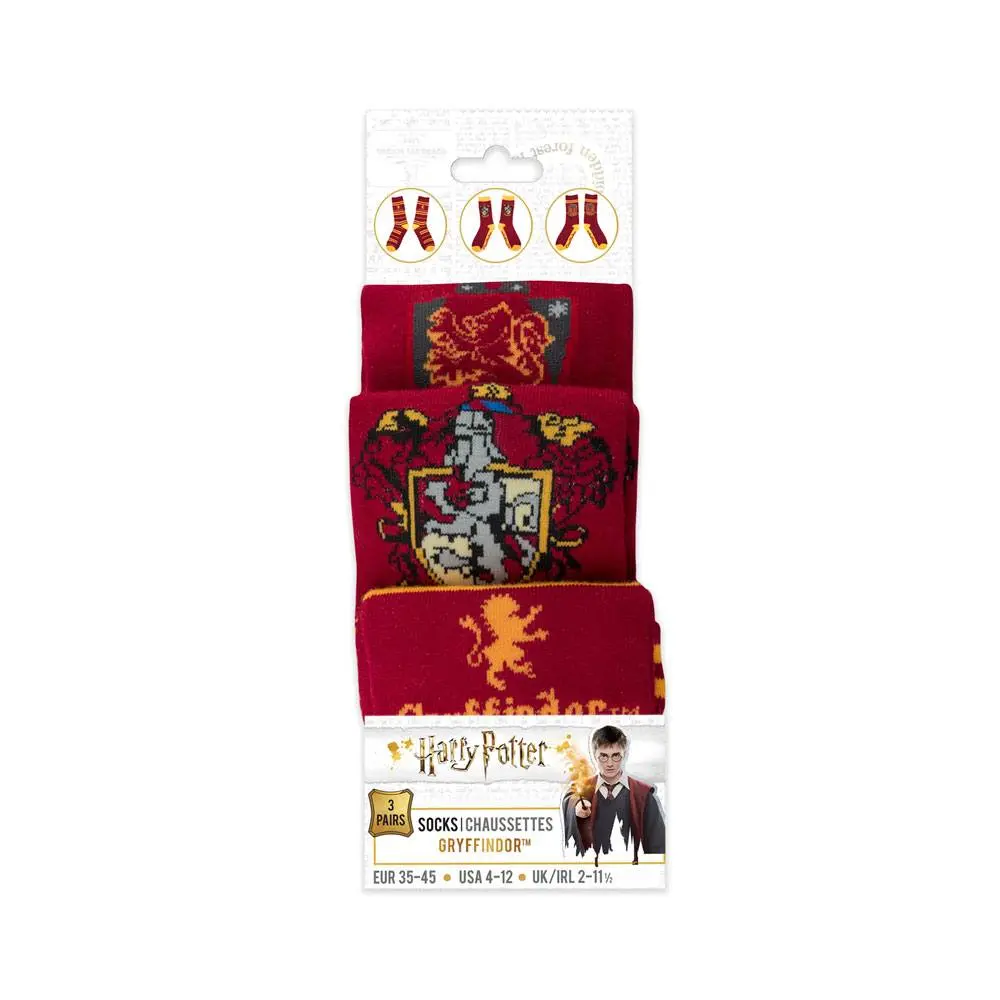 Harry Potter Čarape 3-Pack Gryffindor fotografija proizvoda