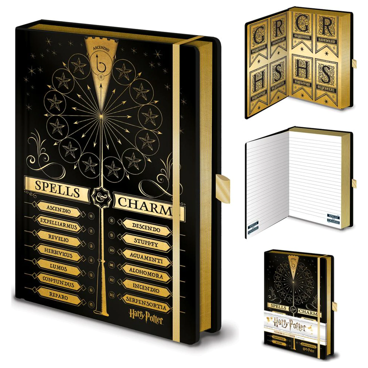 Harry Potter Spells & Charms A5 bilježnica s rotirajućim elementom fotografija proizvoda