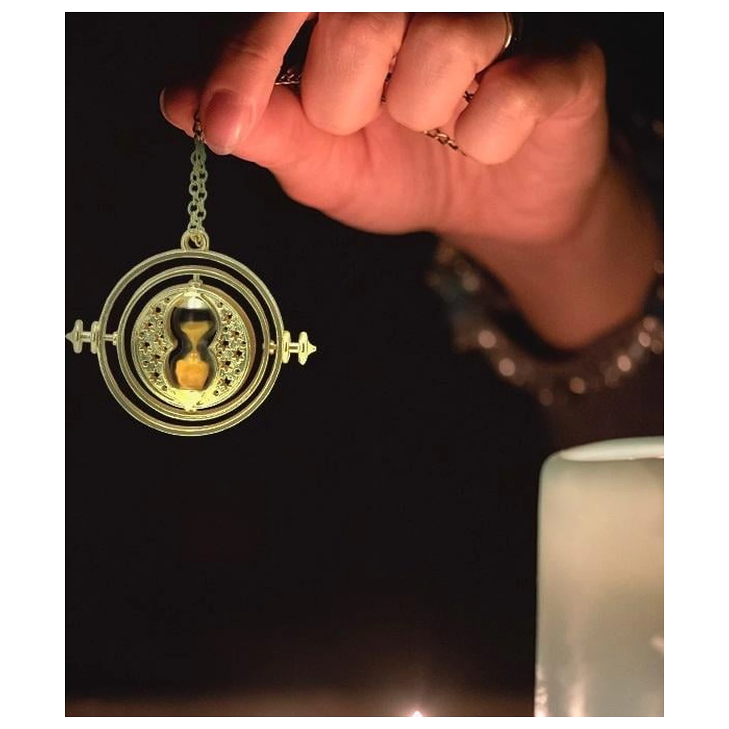 Harry Potter Time Turner Premium 3D metalni privjesak za ključeve fotografija proizvoda
