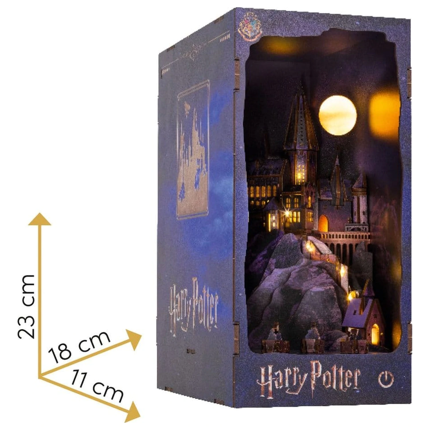 Harry Potter Tiny Adventures Book Nook Mini Diorama Hogwarts Castle 18 cm fotografija proizvoda