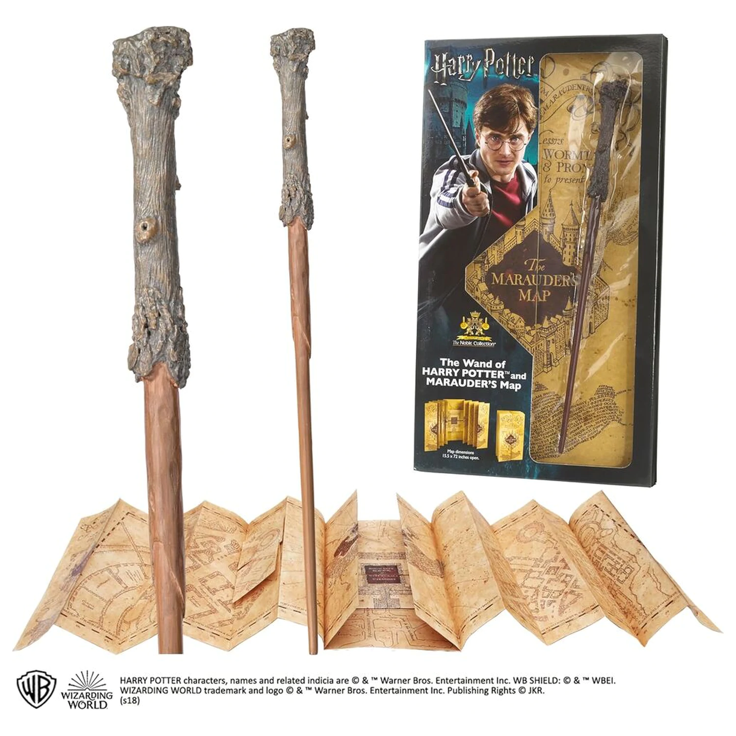Harry Potter Magic Wand + Marauders Map fotografija proizvoda