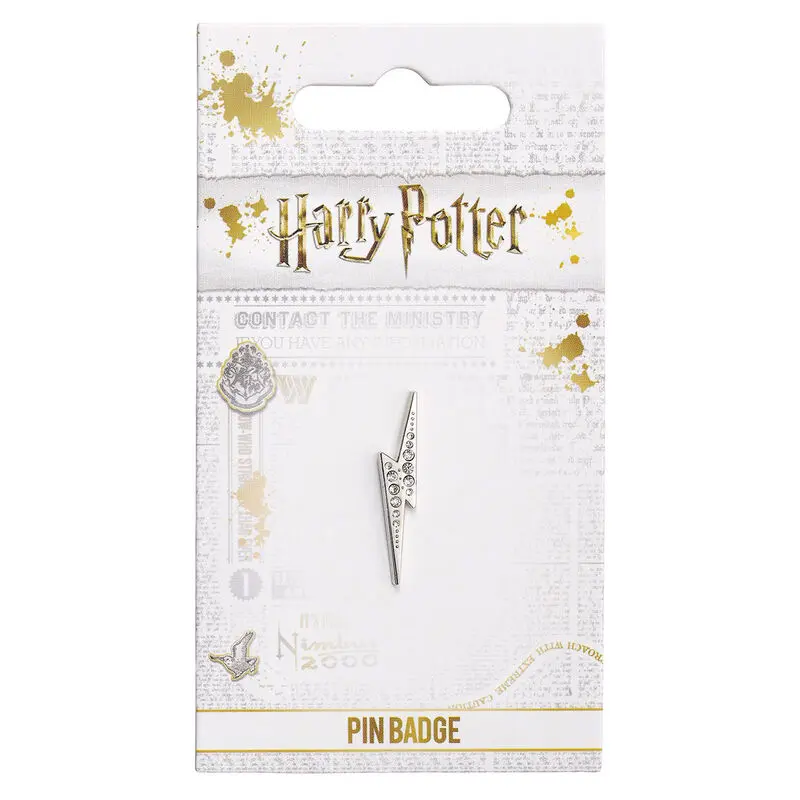 Harry Potter Lightning Bolt značka s kristalima fotografija proizvoda