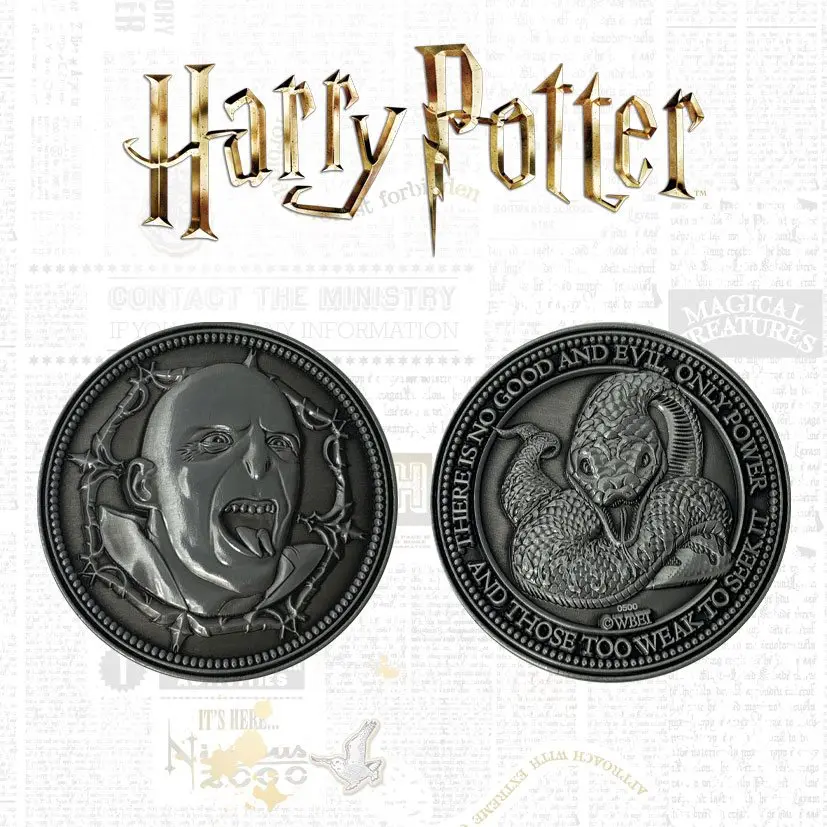 Harry Potter kolekcionarski novčić Voldemort Limited Edition fotografija proizvoda