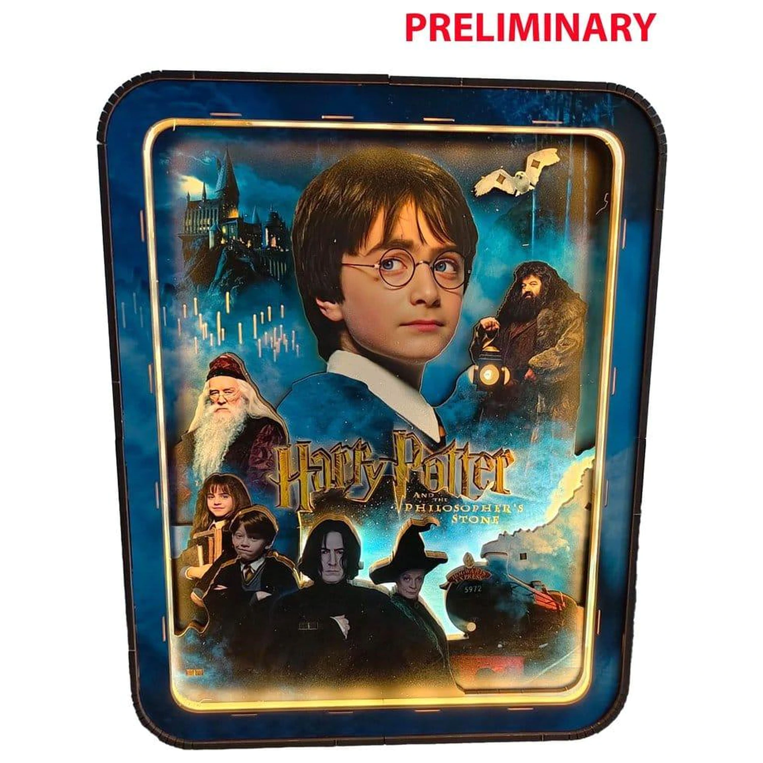 Harry Potter zidni okvir The Philosopher's Stone xx komada + LED svjetlo fotografija proizvoda