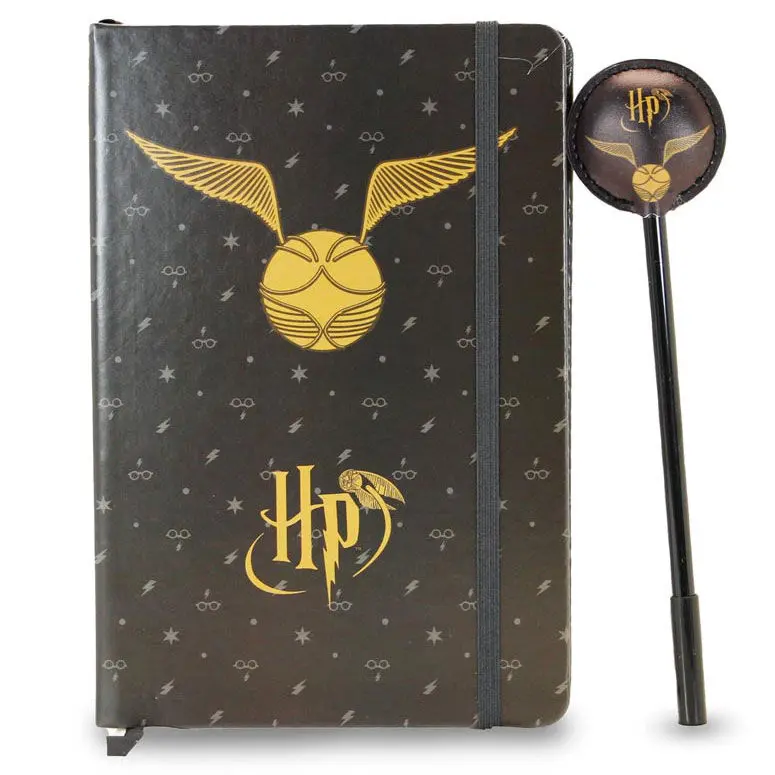 Harry Potter Notebook sa kemijskom olovkom Gift Set Golden Snitch fotografija proizvoda