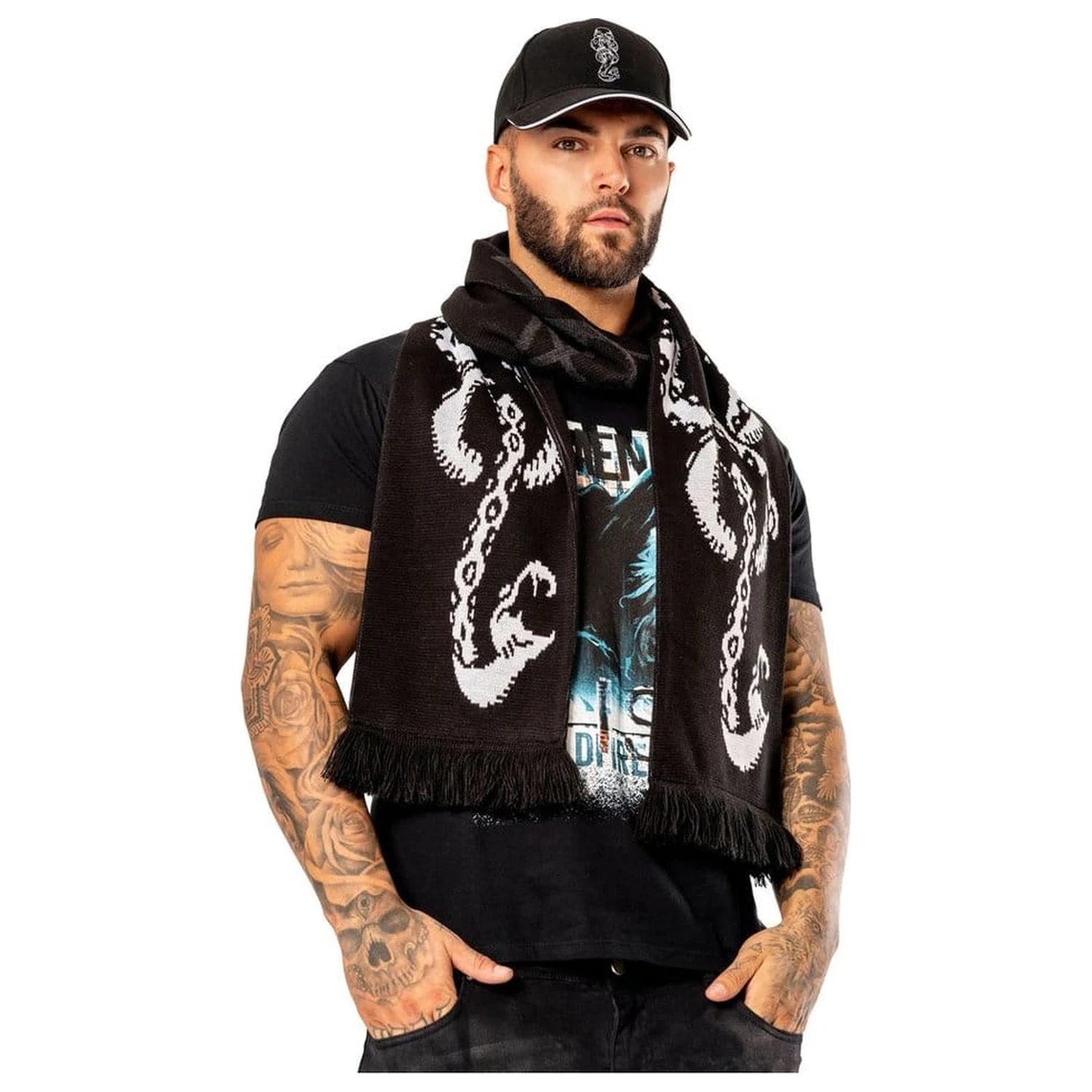 Harry Potter Scarf Dark Arts Spell Dugačak Crni fotografija proizvoda