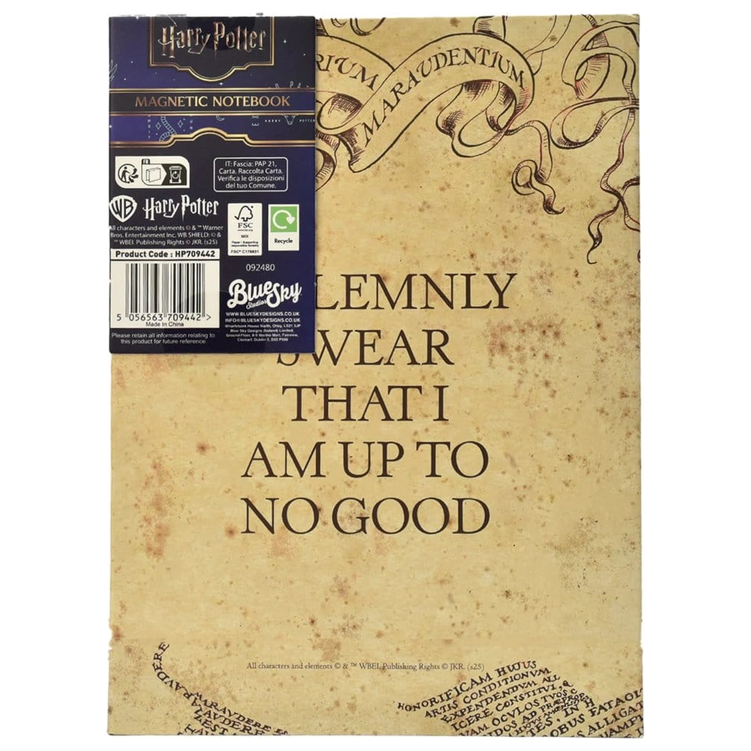 Harry Potter bilježnica A5 Marauder's Map fotografija proizvoda
