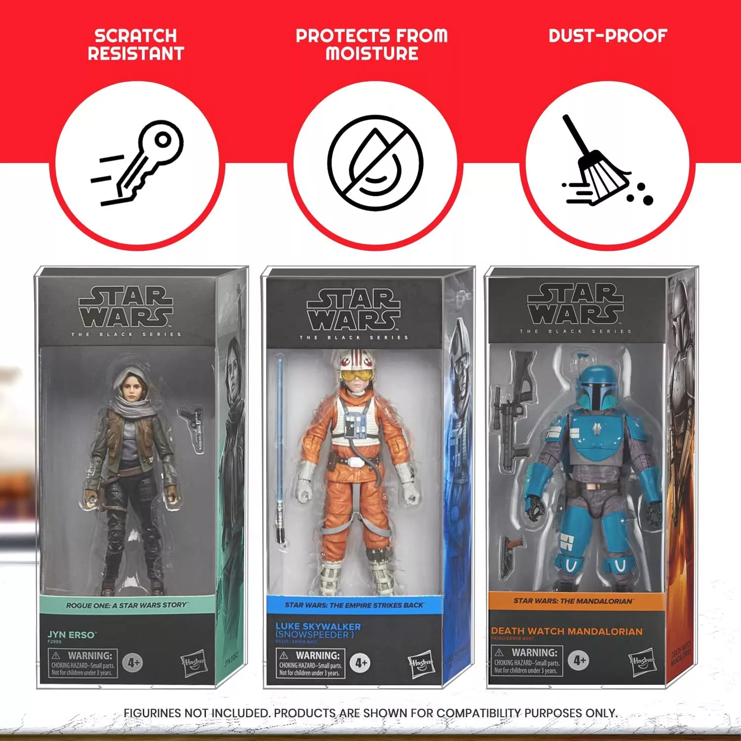 Hasbro Star Wars The Black Series Pack 10 zaštitnika bočnih kutija fotografija proizvoda