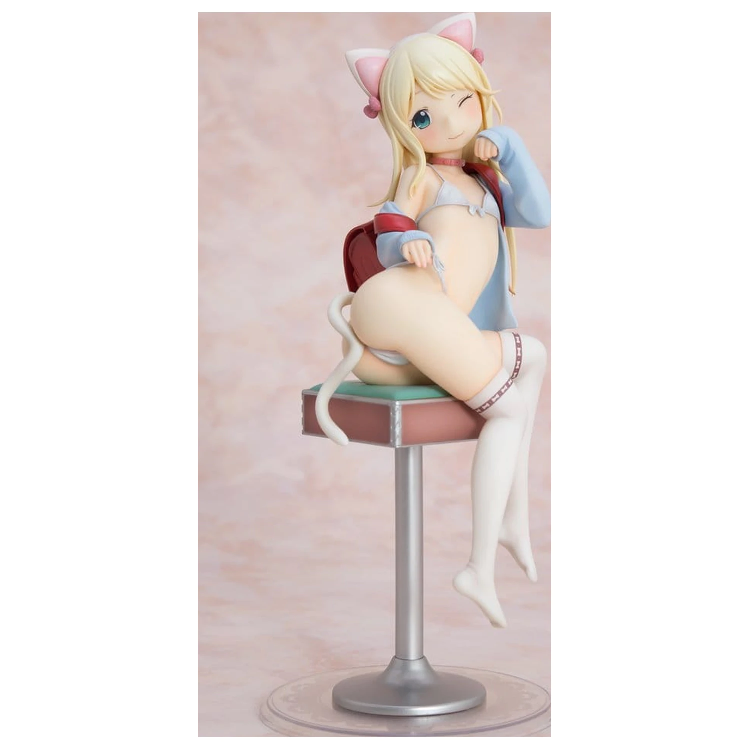 Hatsukoi Ribbon PVC figura 1/6 Yuu White cat Ver. 25 cm fotografija proizvoda