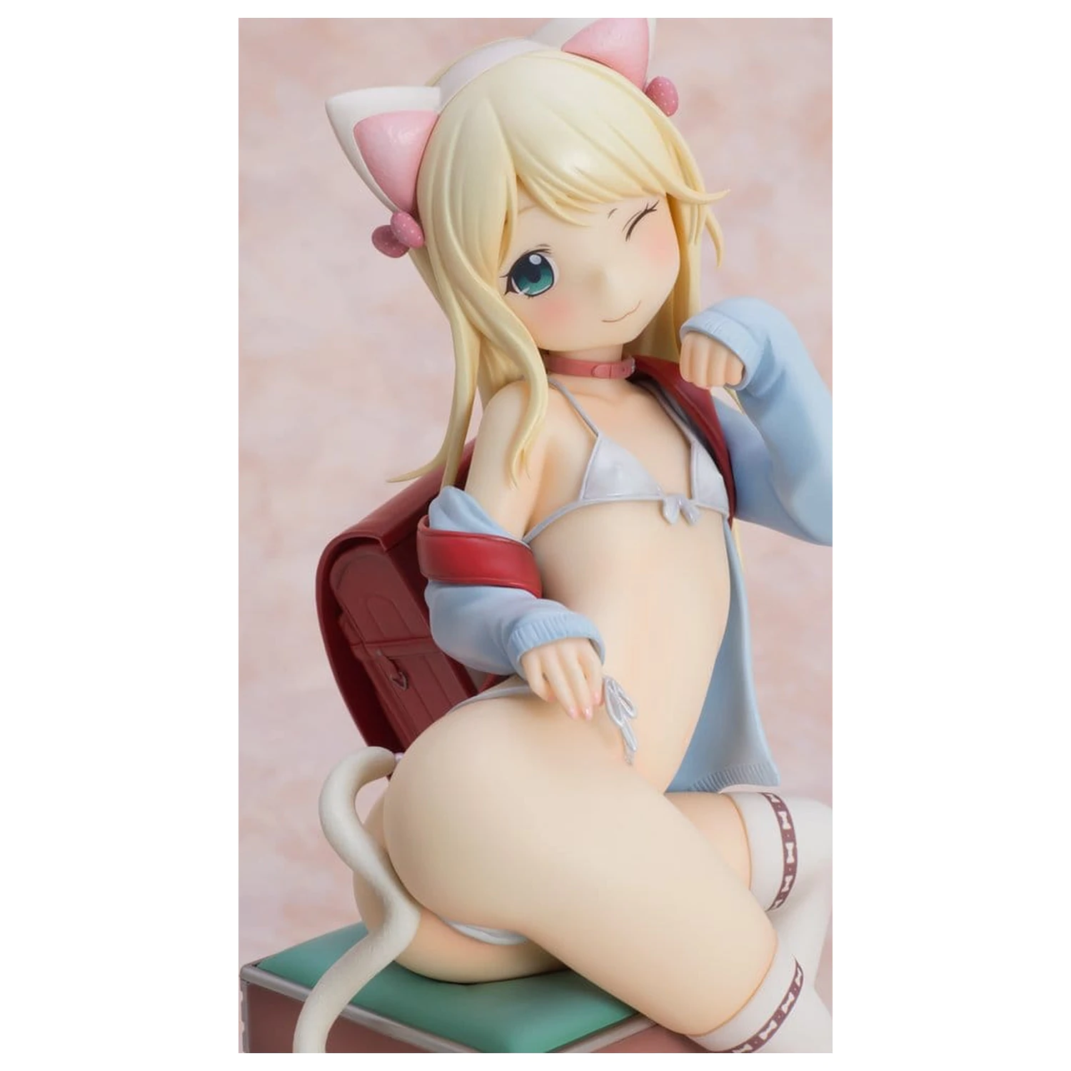 Hatsukoi Ribbon PVC figura 1/6 Yuu White cat Ver. 25 cm fotografija proizvoda