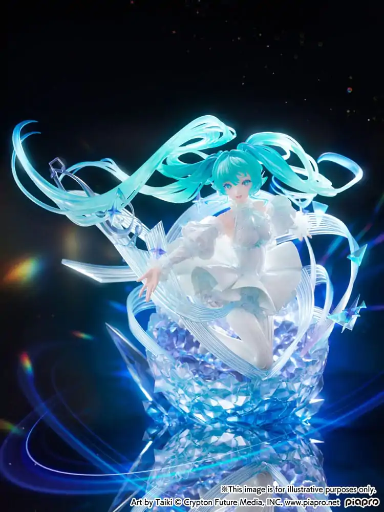 Hatsune Miku PVC Kip 1/7 Hatsune Miku - Crystal Dress Ver. 22 cm fotografija proizvoda