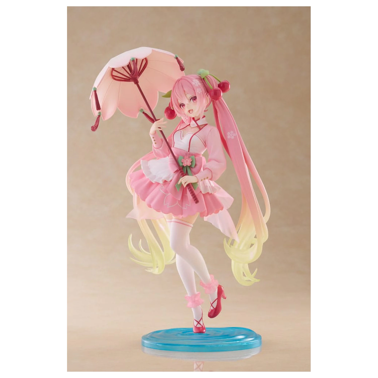 Hatsune Miku AMP PVC kip Newly Written Sakura Miku Sakura Dress Ver. 21 cm fotografija proizvoda