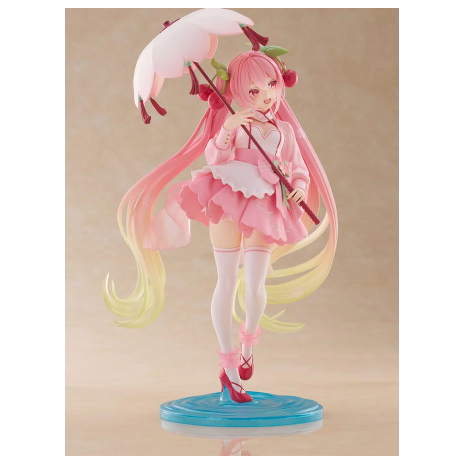 Hatsune Miku AMP PVC kip Newly Written Sakura Miku Sakura Dress Ver. 21 cm fotografija proizvoda