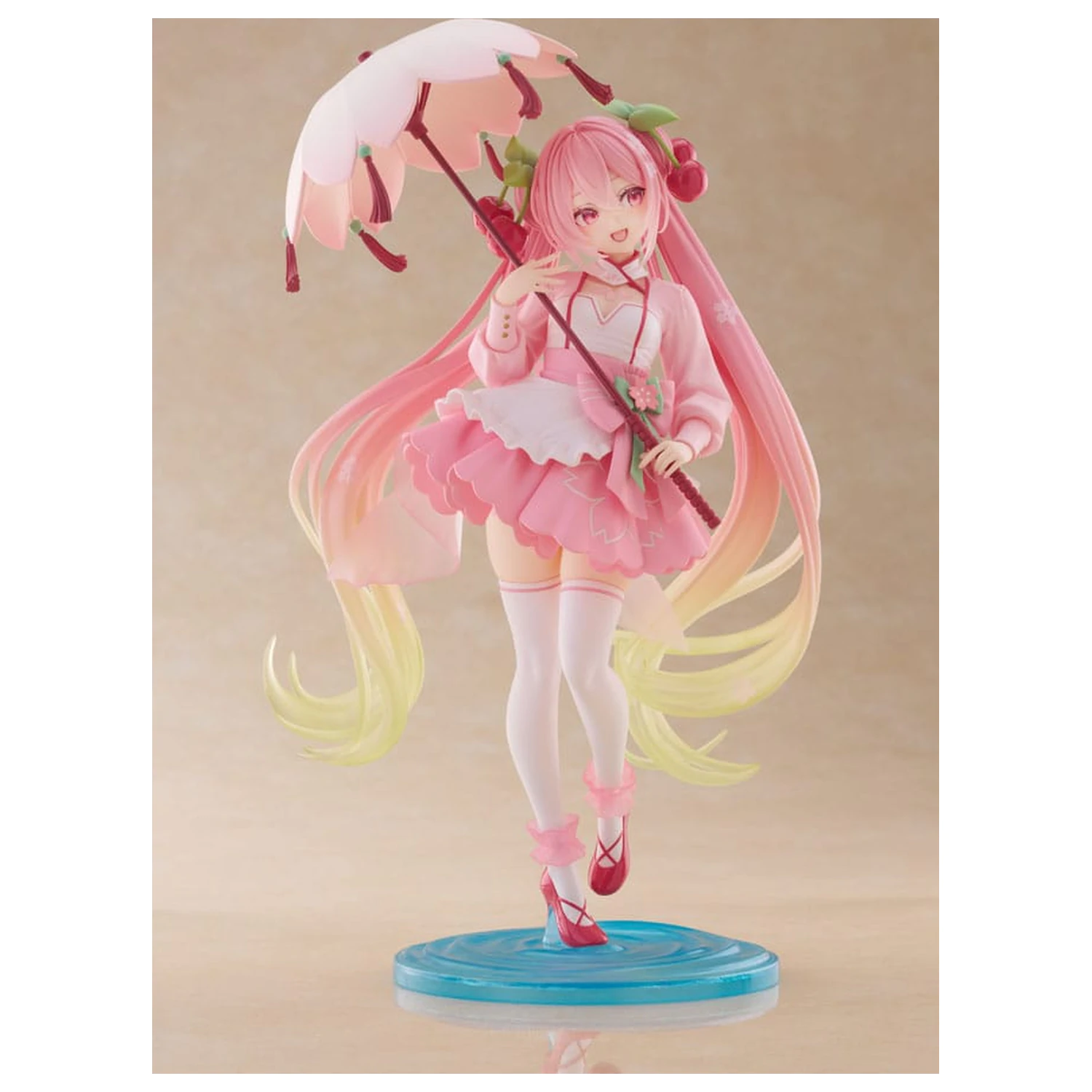 Hatsune Miku AMP PVC kip Newly Written Sakura Miku Sakura Dress Ver. 21 cm fotografija proizvoda