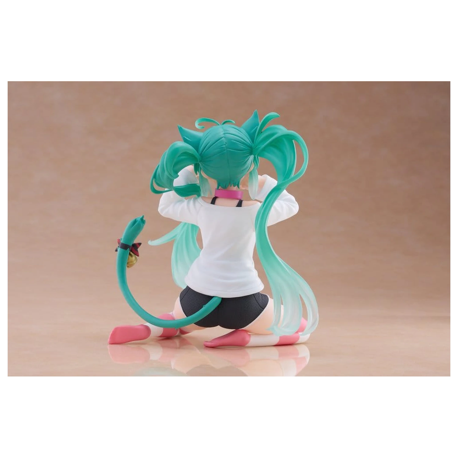 Hatsune Miku PVC Statua za stol slatka figura Hatsune Miku Cat Ear T-Shirt Ver. 13 cm fotografija proizvoda