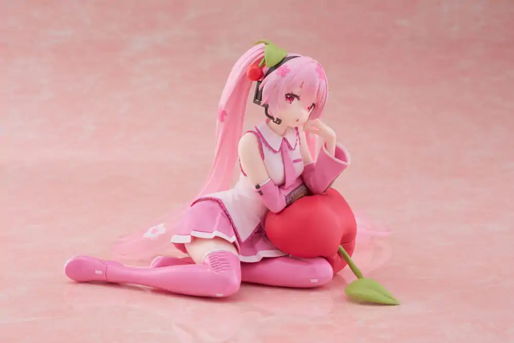 Hatsune Miku PVC Kip Stolni Slatka Figura Sakura Miku Jastučić od Višnje Ver. 13 cm fotografija proizvoda