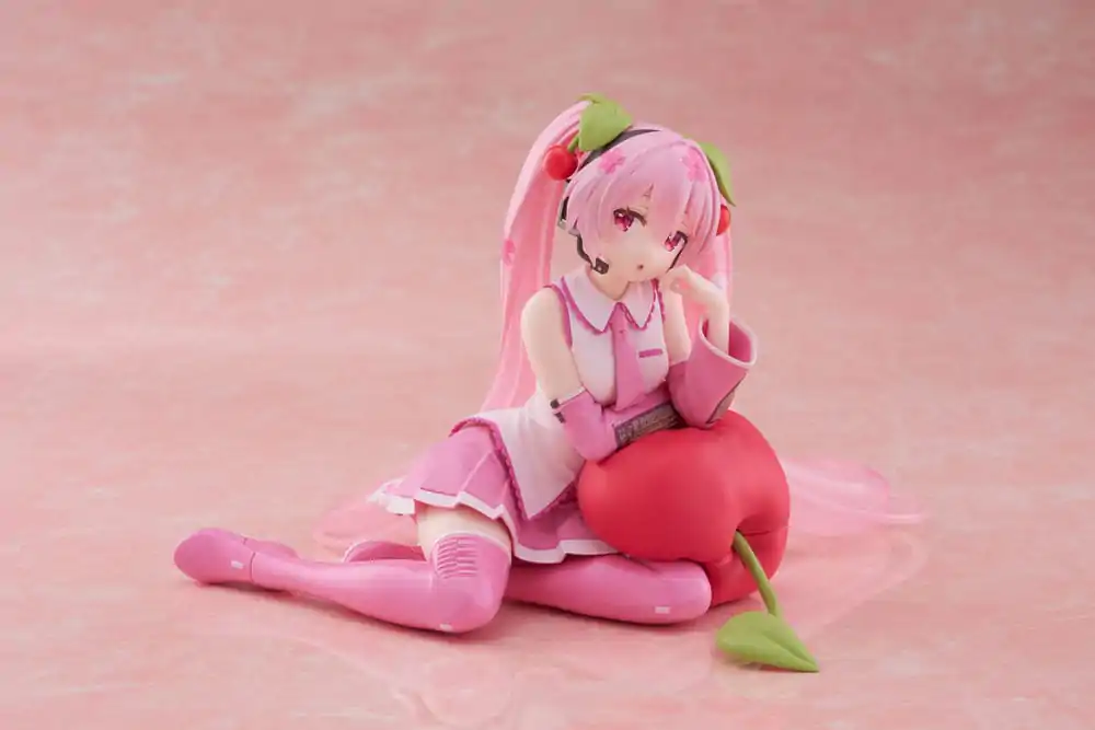 Hatsune Miku PVC Kip Stolni Slatka Figura Sakura Miku Jastučić od Višnje Ver. 13 cm fotografija proizvoda