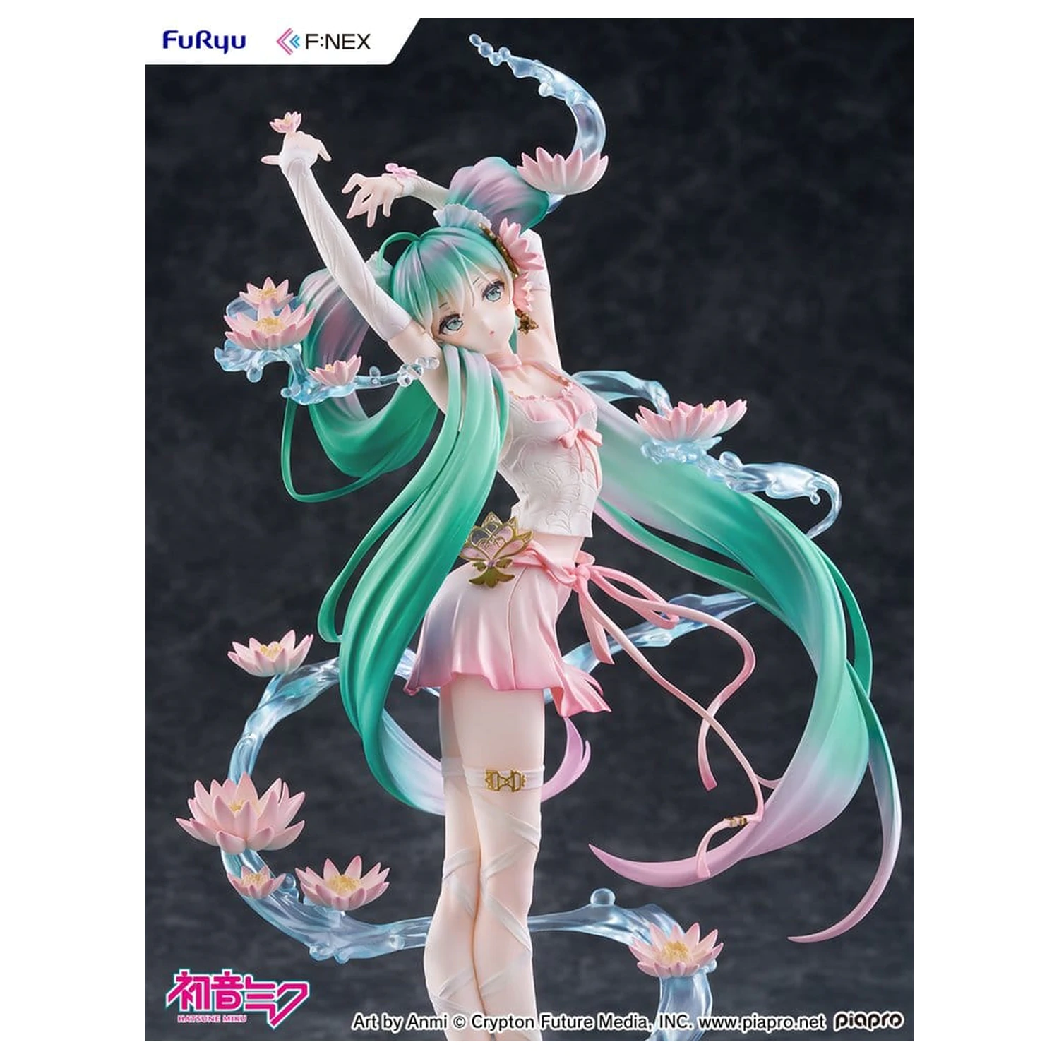 Hatsune Miku F:NEX PVC Kip 1/7 Water lily Ver. 27 cm fotografija proizvoda