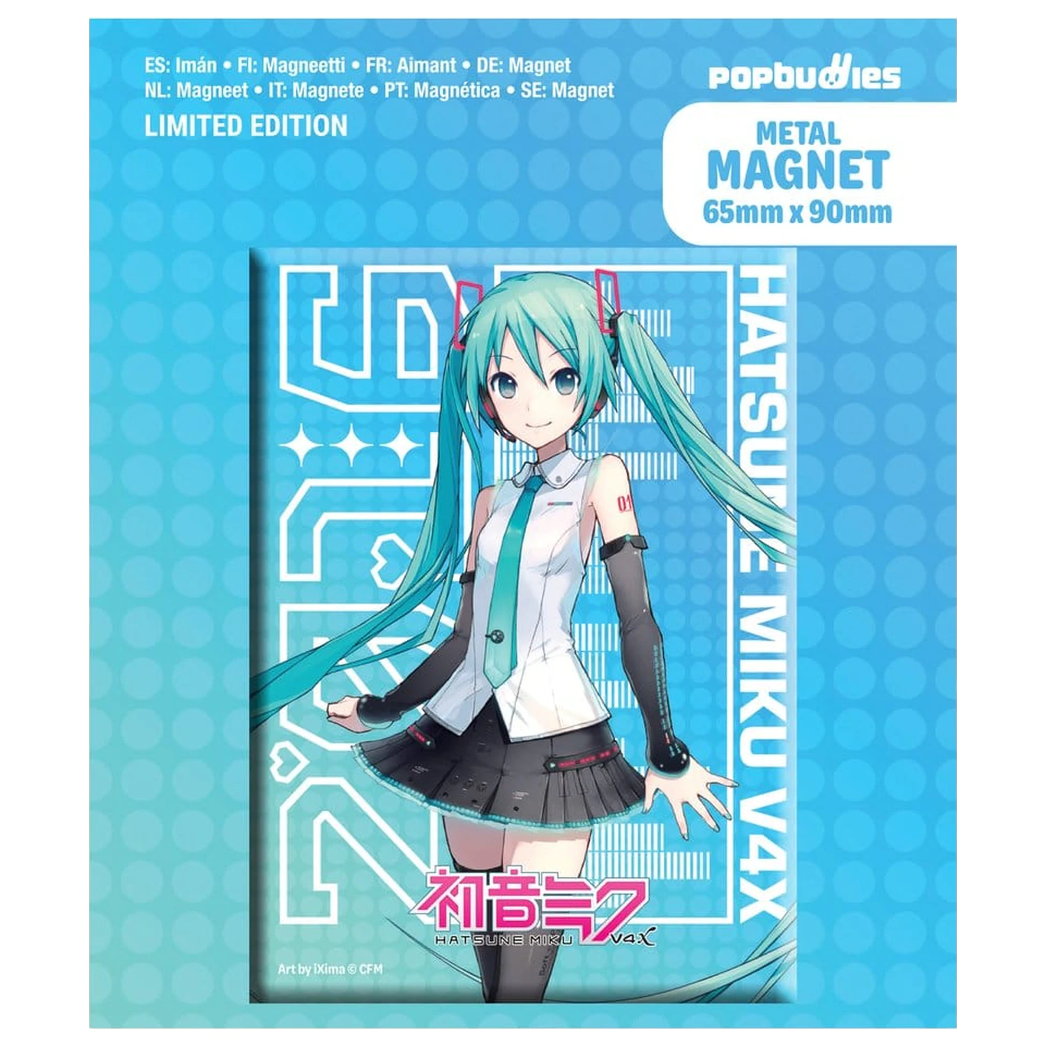 Hatsune Miku Magnet za hladnjak V4x Metalni fotografija proizvoda