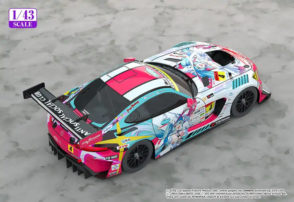Hatsune Miku GT Project Vehicle 1/43 Hatsune Miku AMG 2024 Season Opening Ver. 11 cm Vozilo fotografija proizvoda
