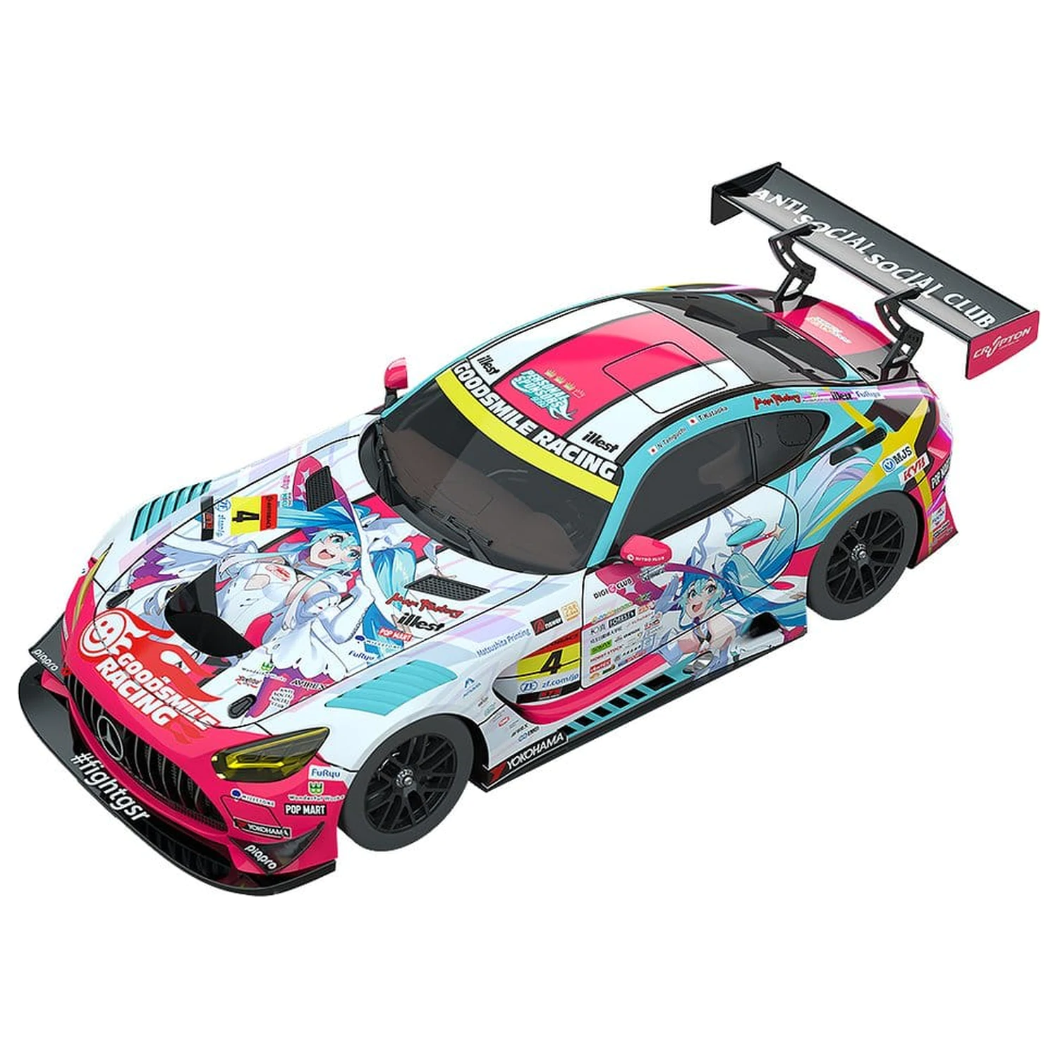 Hatsune Miku GT Project Vozilo 1/18 Good Smile Hatsune Miku AMG 2024 Season Opening Ver. 26 cm fotografija proizvoda