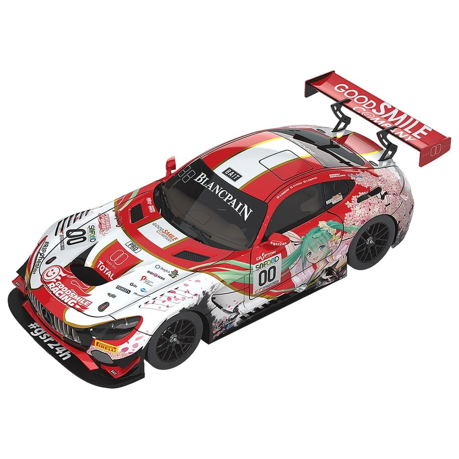 Hatsune Miku GT Project Vozilo 1/43 Good Smile Hatsune Miku AMG 2017 SPA24H Ver. 11 cm fotografija proizvoda