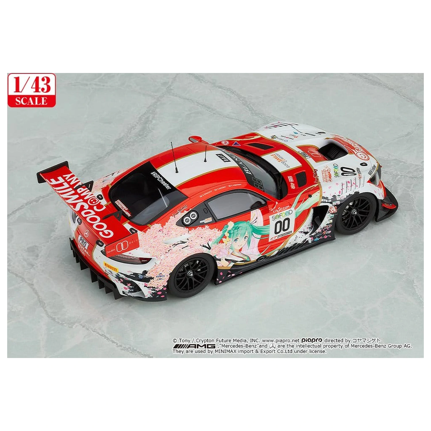 Hatsune Miku GT Project Vozilo 1/43 Good Smile Hatsune Miku AMG 2017 SPA24H Ver. 11 cm fotografija proizvoda