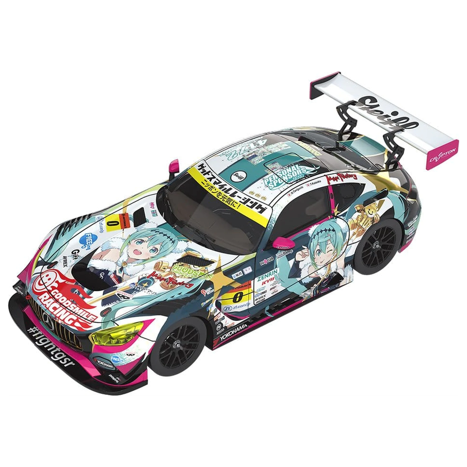 Hatsune Miku GT Project Vozilo 1/43 Good Smile Hatsune Miku AMG 2018 Final Race Ver. 11 cm fotografija proizvoda