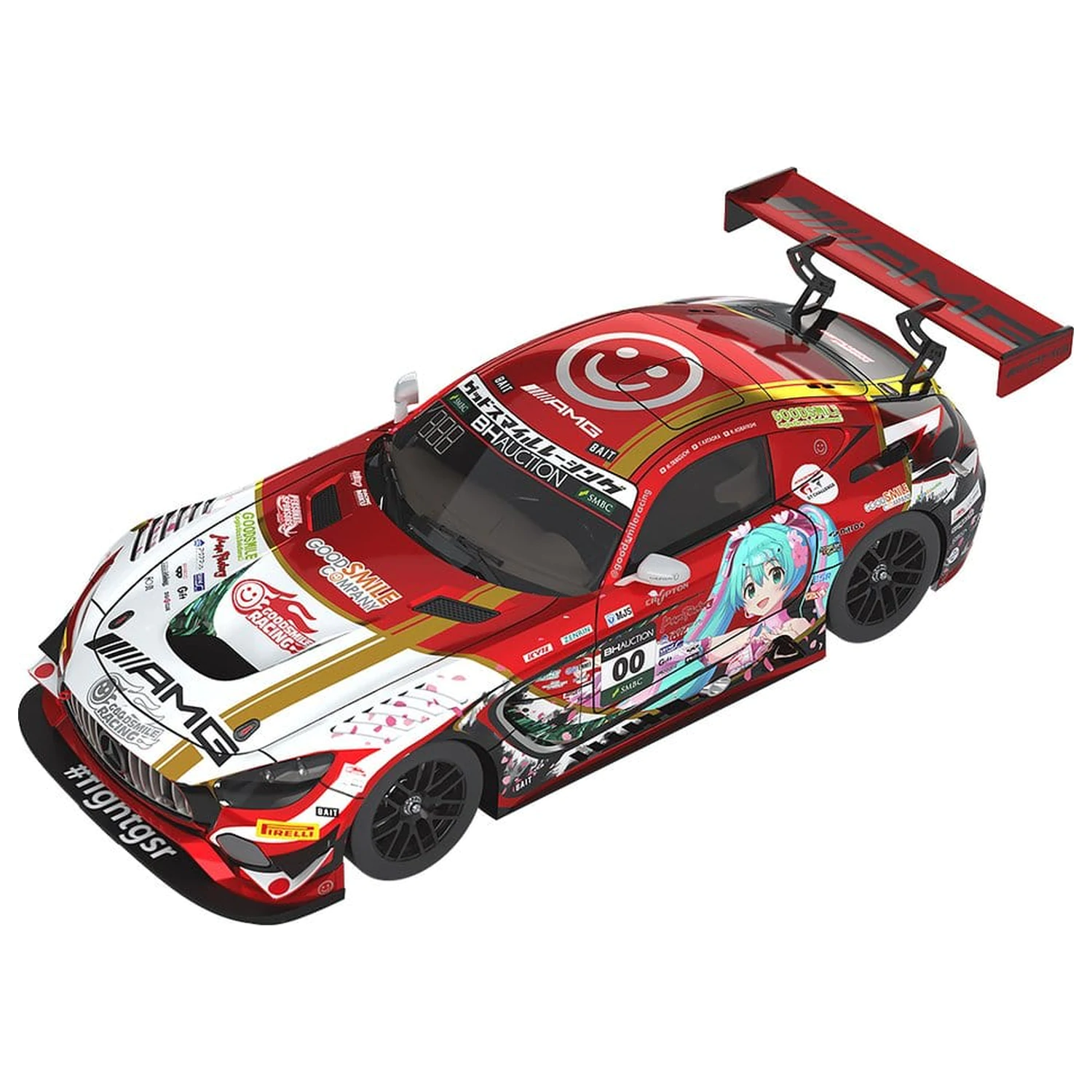 Hatsune Miku GT Project Vozilo 1/43 Mercedes-AMG Team Good Smile 2019 Suzuka 10Hours Ver. 11 cm fotografija proizvoda