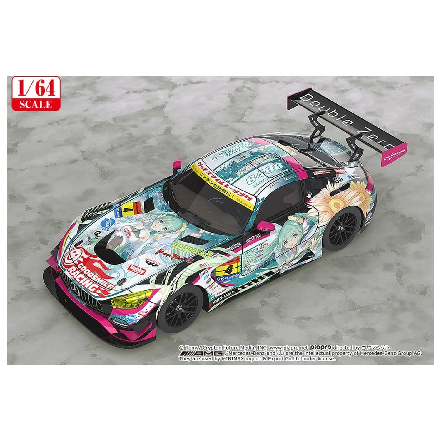 Hatsune Miku GT Project Vozilo 1/64 Good Smile Hatsune Miku AMG 2017 Super GT Ver. 7 cm fotografija proizvoda