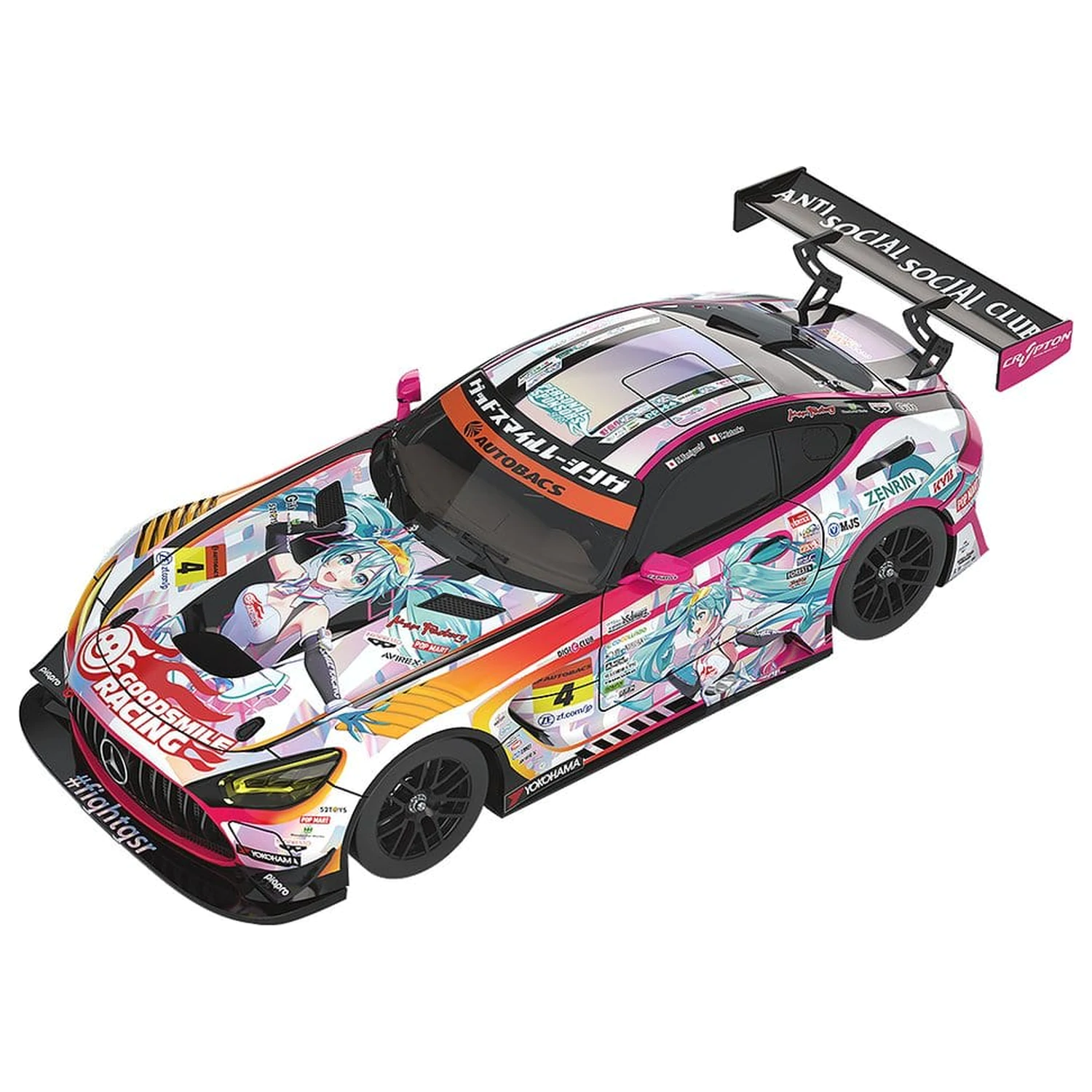 Hatsune Miku GT Project Vozilo 1/64 Hatsune Miku AMG 2021 SUPER GT Kolo 5 Ver. 7 cm fotografija proizvoda